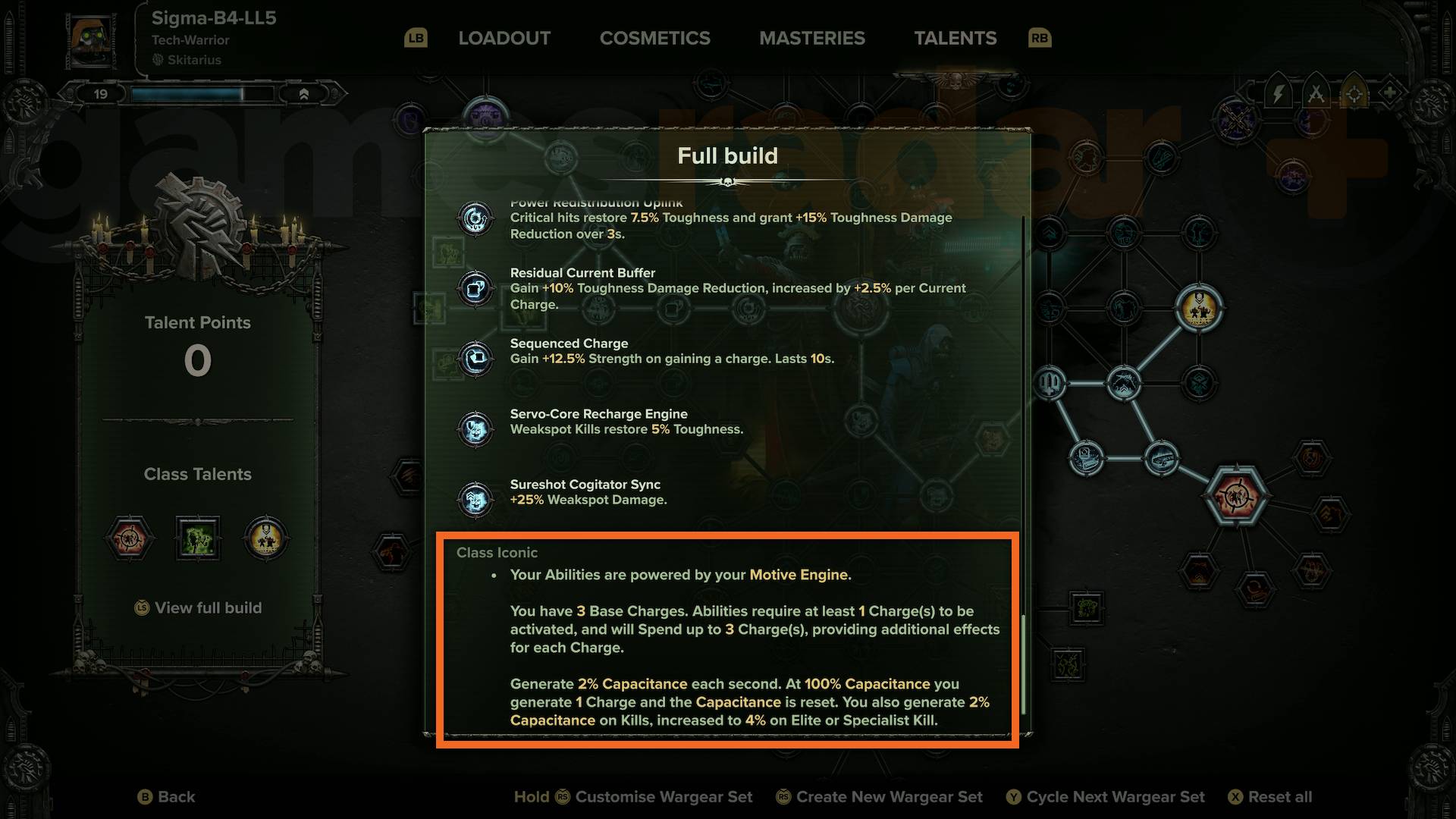 Understanding Capacitance and Charges in Darktide