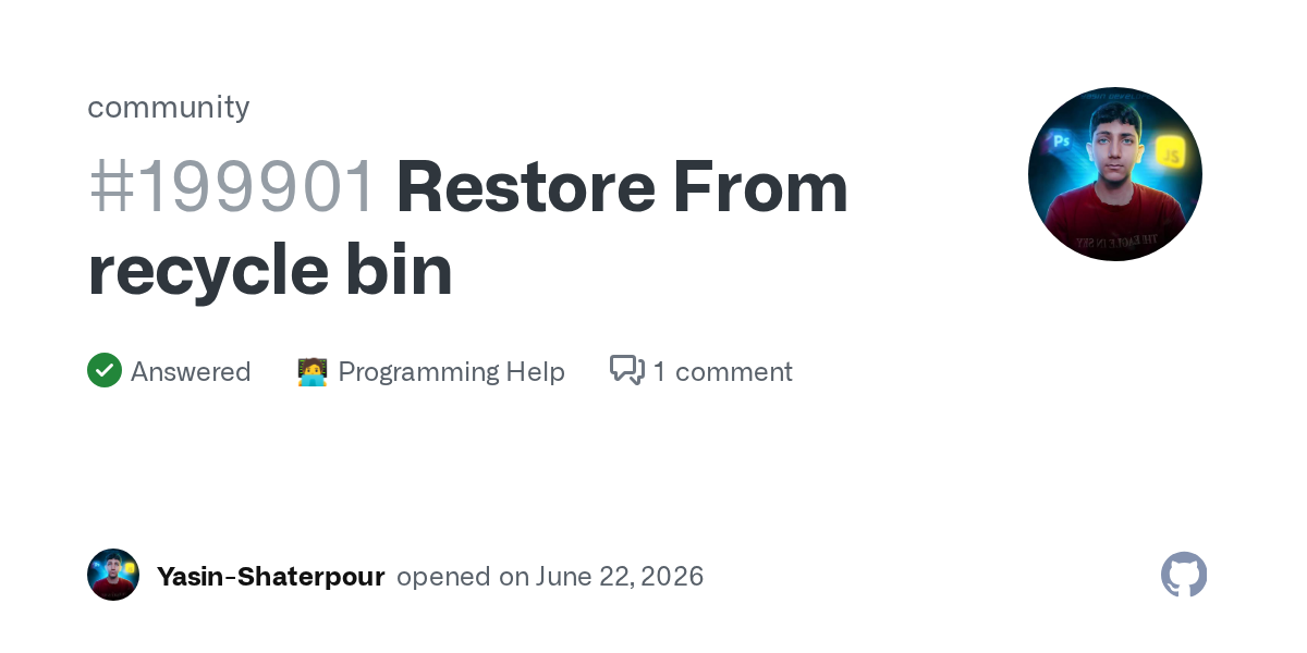 How to Restore a Deleted GitHub Repository: Classic Fix Guide