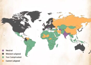Fun Map: If World War 3 (WWIII) Starts 

 Neutral
 Western Aligned
 Too Complica
