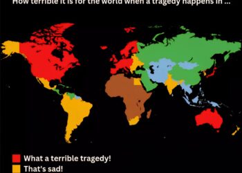 Tragedy World Map: How Terrible it is for the World when a Tragedy Happens in...