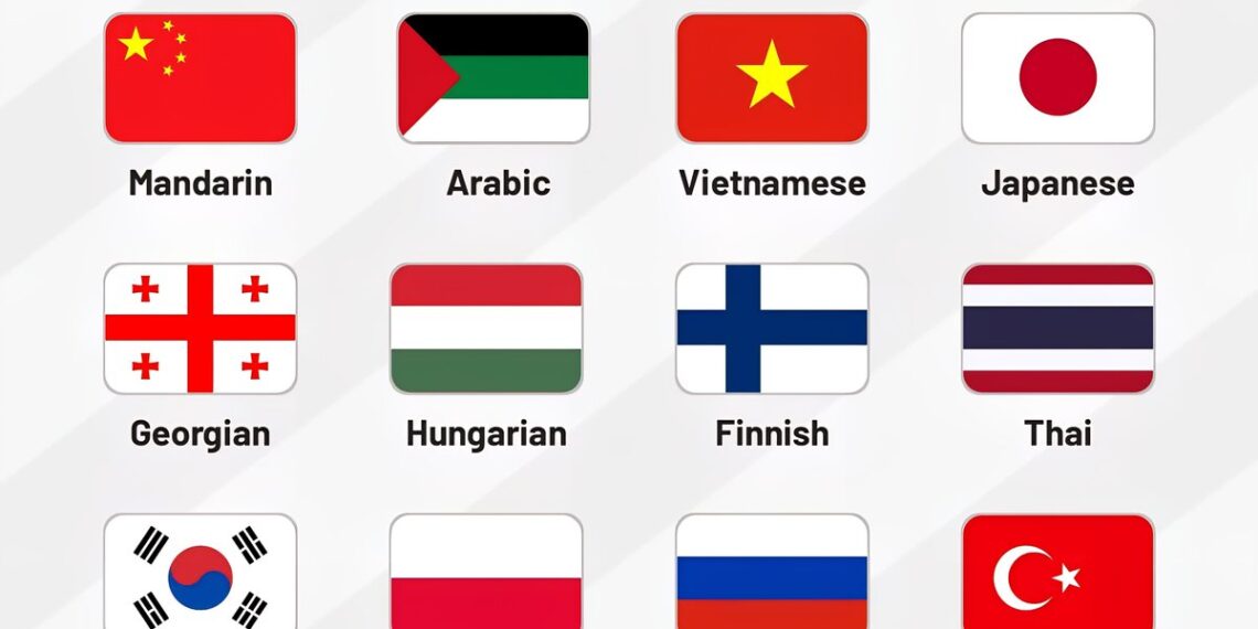 Hardest Languages To Learn For Native English Speakers 

 Mandarin
 Arabic
 Viet