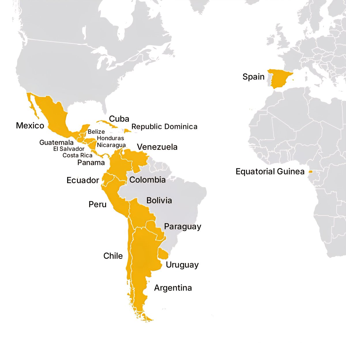 Spanish-Speaking Countries and Territories
Spain
Mexico
Guatemala
Hon