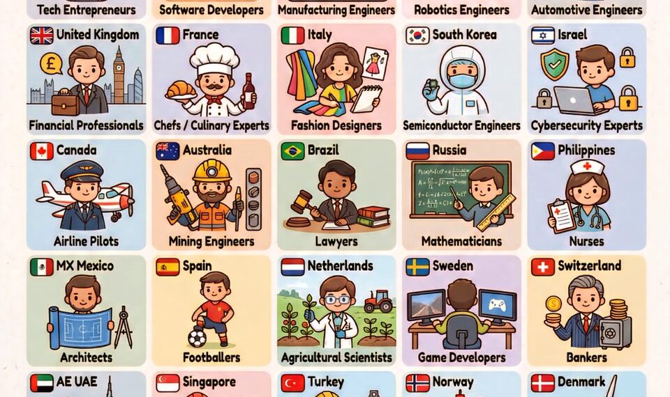 The Strongest Profession in Selected Countries 

 United States - Tech Entrepren