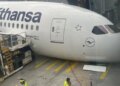 Watch Lufthansa Boeing Jet Tip onto Its Nose at German Airport