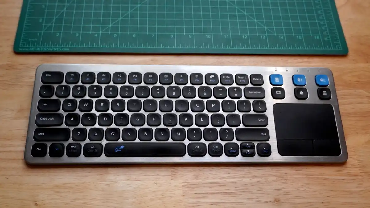 Arteck media keyboard top down view
