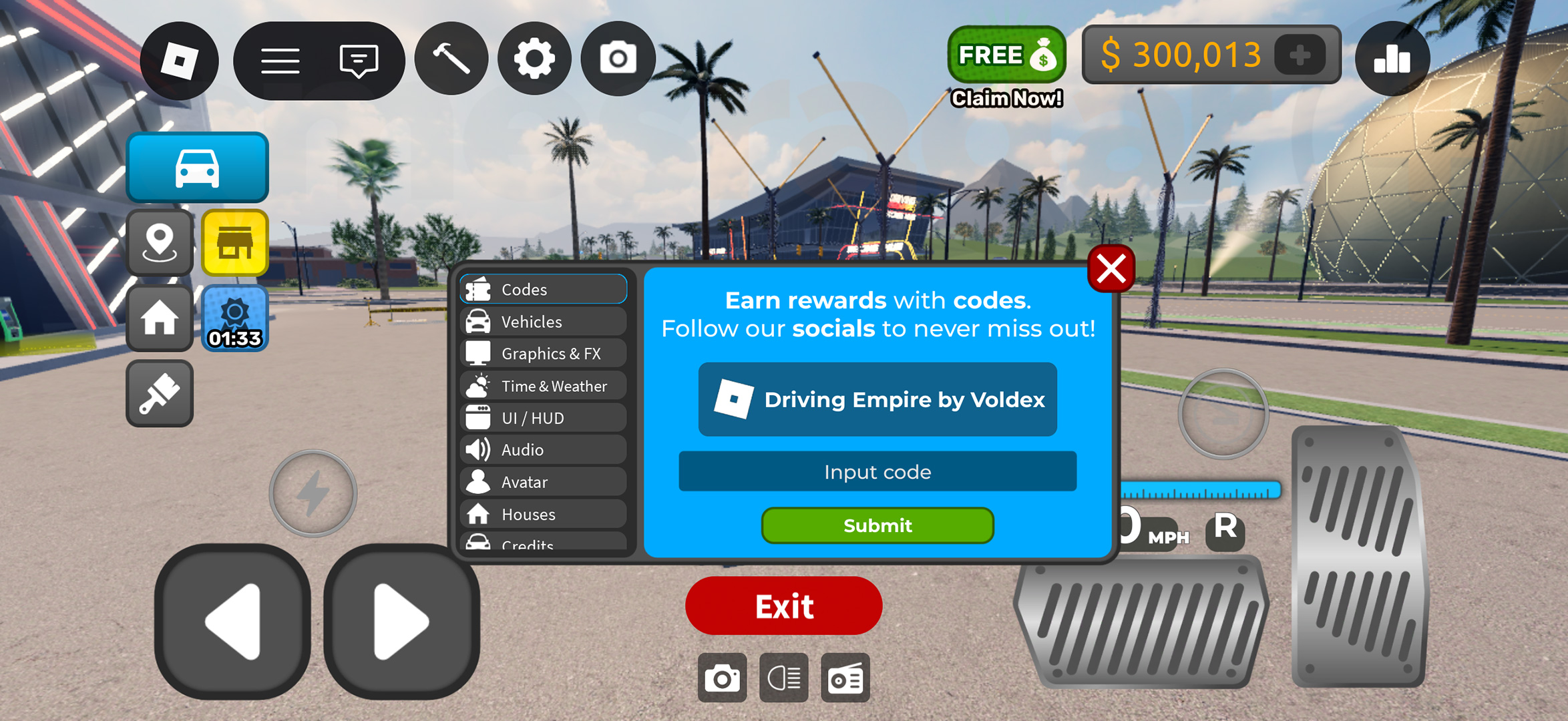 July 2026 Driving Empire Promo Codes