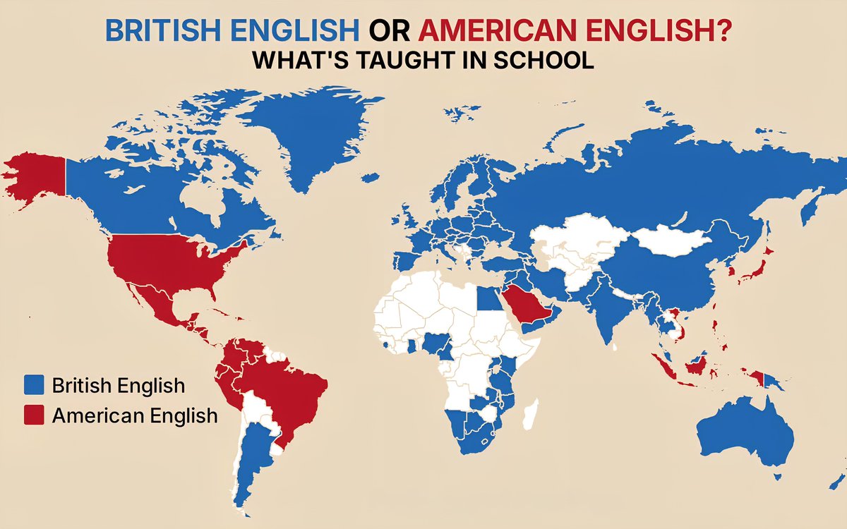 British English VS American English: What's Taught in Schools?
British English