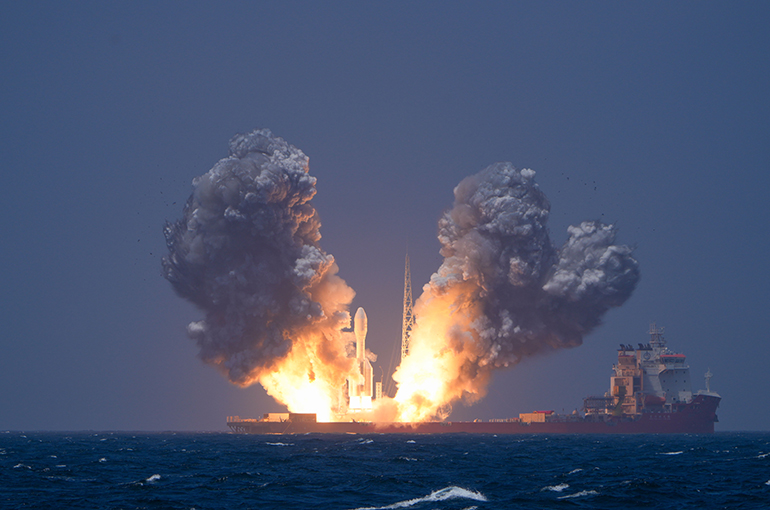 China Launches 26th Satellite from Sea Near Shanghai