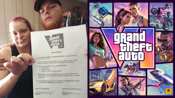 Couple Signs GTA 6 'Contract' for Husband to Play Uninterrupted
