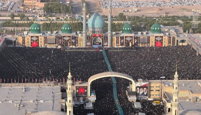Crowds Say Goodbye to Khamenei in Qom, Iran
