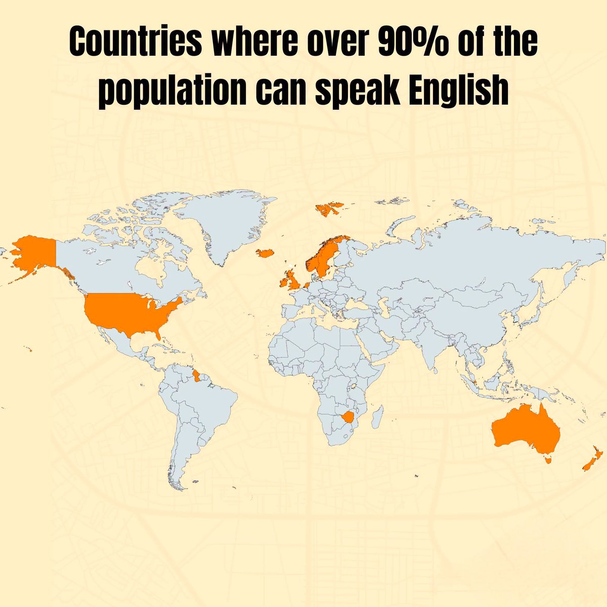 Top Countries Where Over 90 Percent of People Speak English