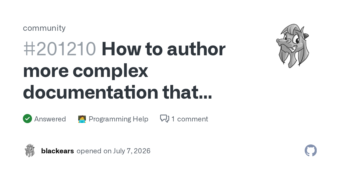 How To Streamline GitHub Project Documentation as Complexity Grows