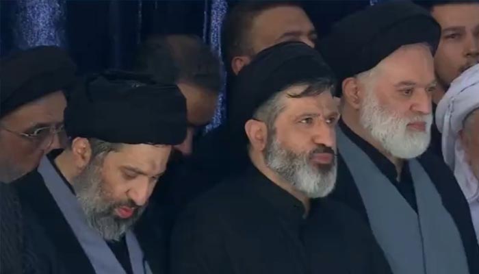 Iran's Martyr Leader's Sons Attend Funeral, Not Khamenei's Successor