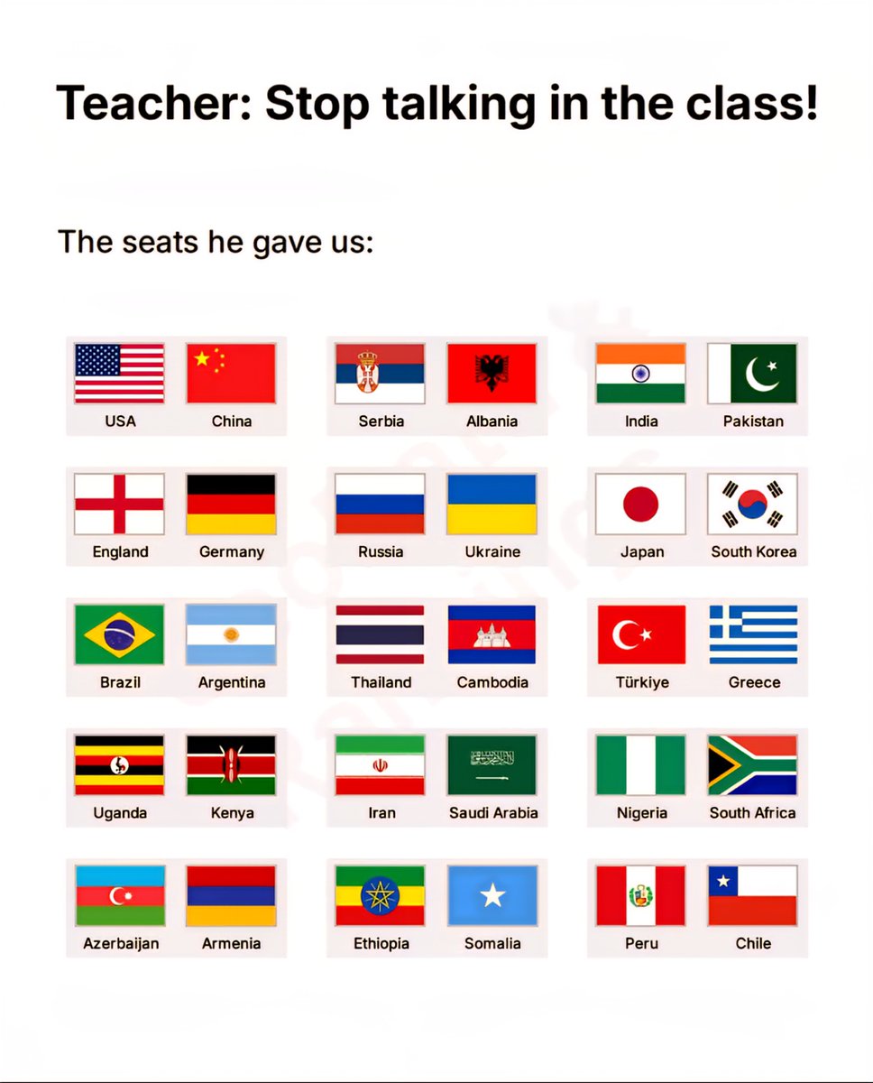 Teacher: Stop Talking in The Class!

The Seats He Gave Us: