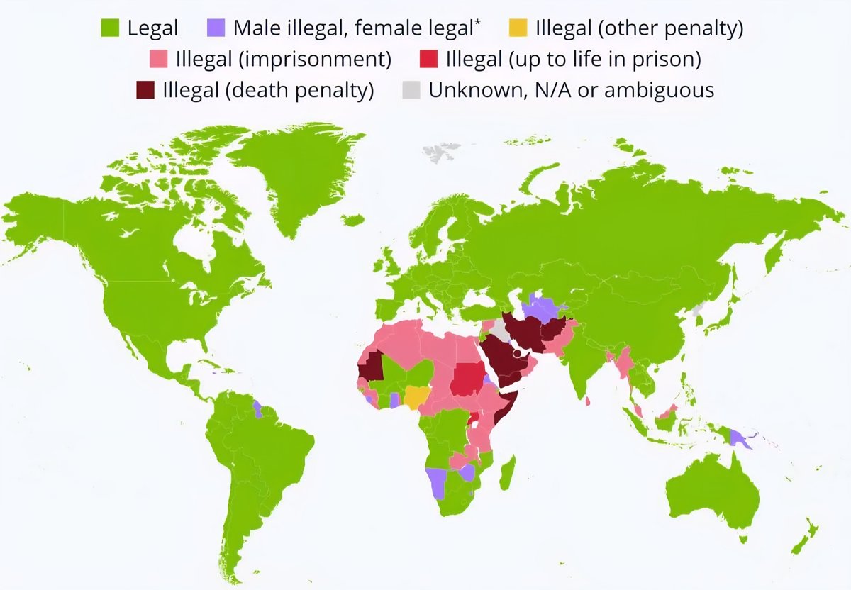 The Worldwide Legal Status of Homosexuality The Gender Disparities