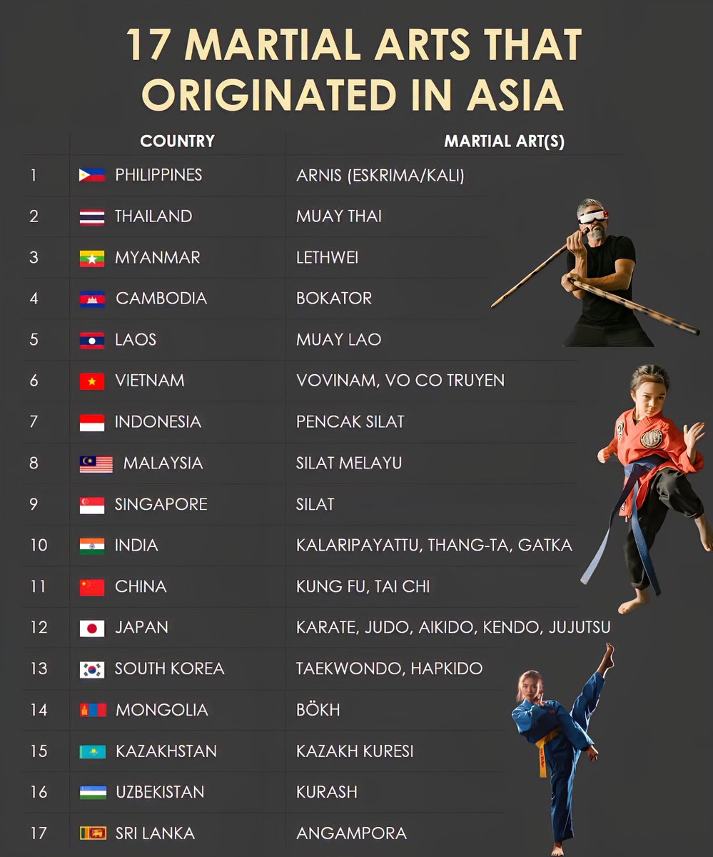 17 Martial Arts That Originated in Asia
1. Philippines - Arnis (Eskrima/Kali)