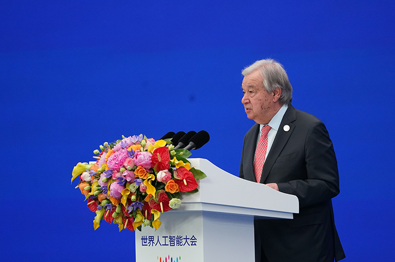 UN Chief Guterres Visits China to Discover AI Innovations at WAIC
