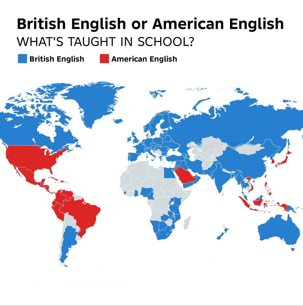 British English or American English: What's Taught in Schools?
British English