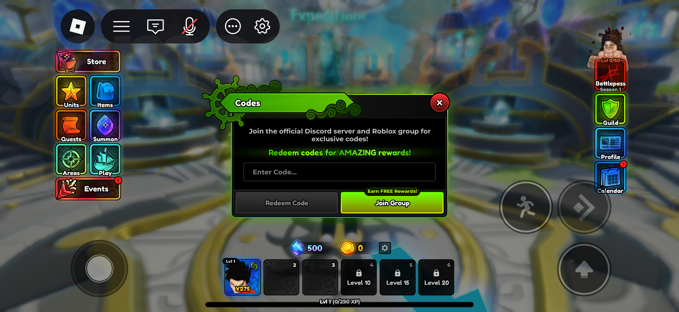 July 2026 Anime Expeditions Code List