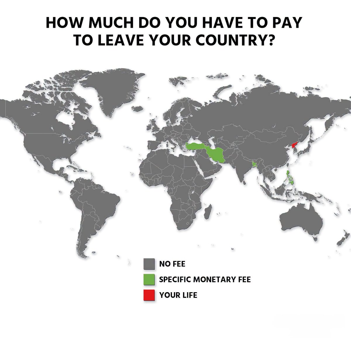 How Much It Costs to Leave Your Country
