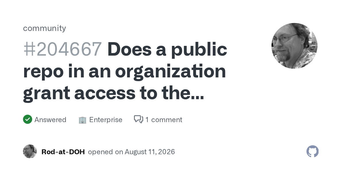 How to Ensure Public Repos in GitHub Organizations Don’t Expose Access