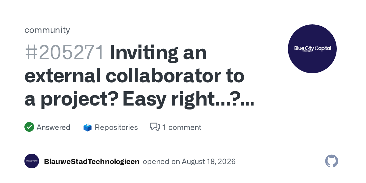 How to Troubleshoot External GitHub Collaborator Access Issues