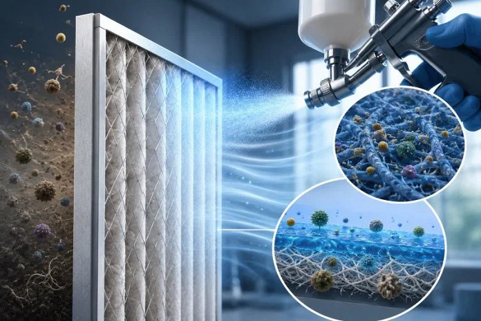 Innovative Spray-On Coating Boosts Air Filter Longevity and Pollution Capture