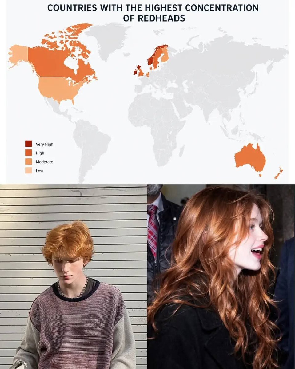 Top Countries With The Most Redheads