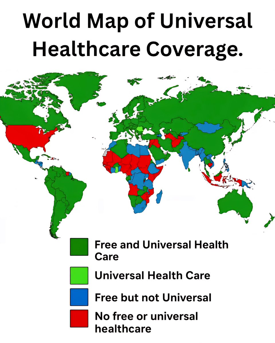 Top World Map Showcasing Universal Healthcare Coverage
