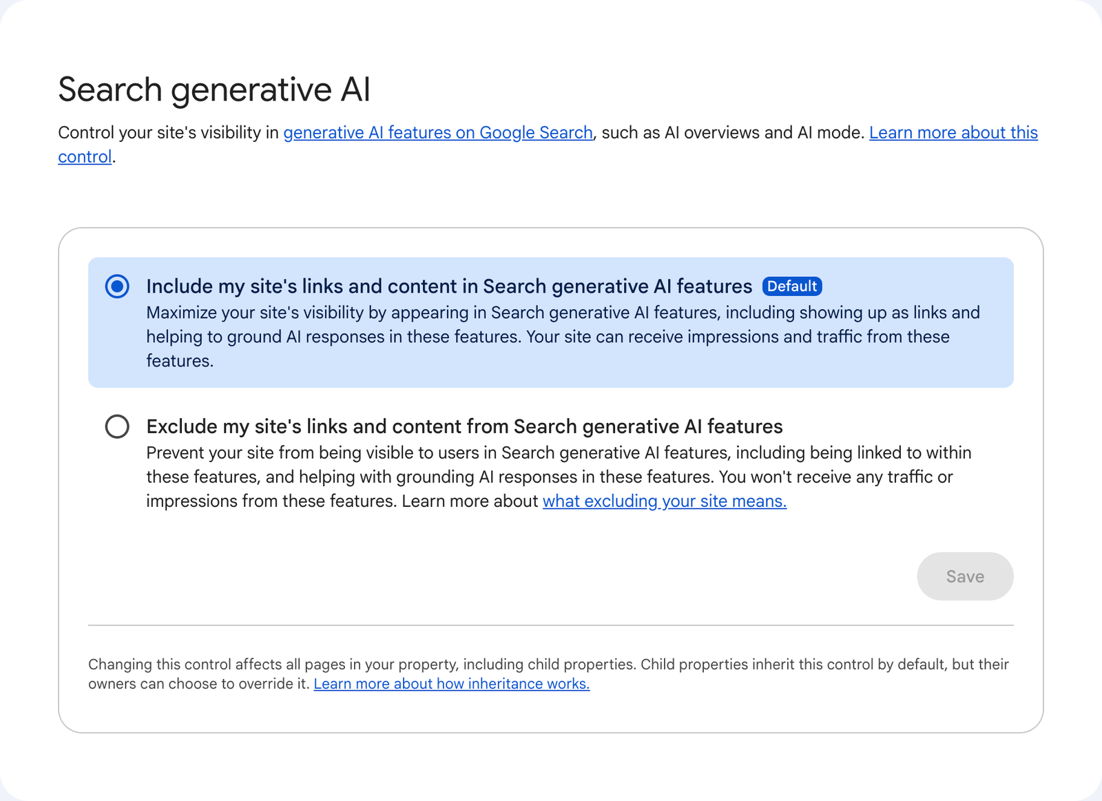 AI Content Control Setting in Digital Phablet