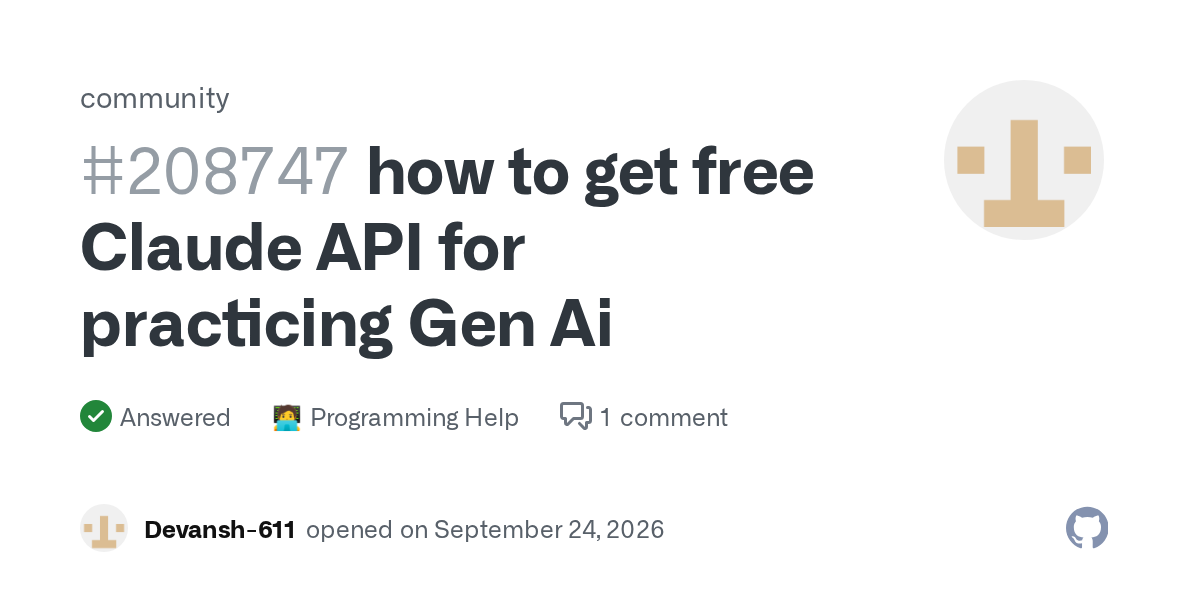 كيف تصل إلى واجهة برمجة تطبيقات كلاود المجانية على GitHub لإنشاء مشاريع ذكاء اصطناعي للمبتدئين