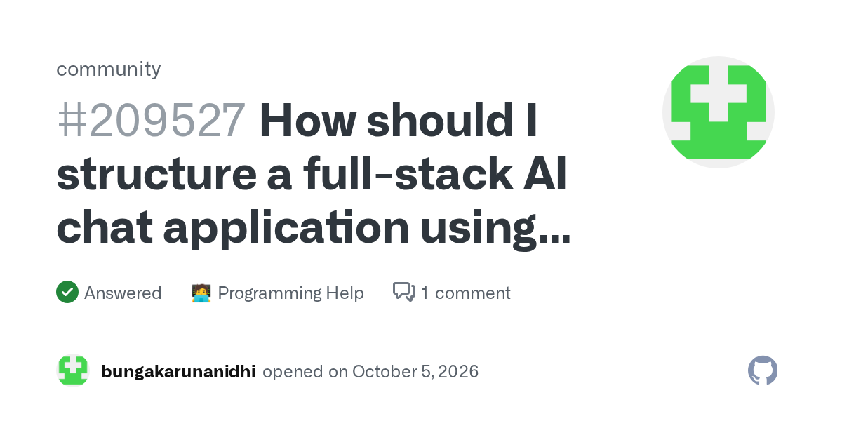 كيفية بناء تطبيق دردشة ذكائي شامل باستخدام GitHub وNext.js